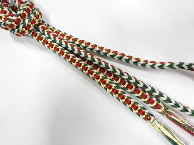 未使用品　正絹　手組帯締め
